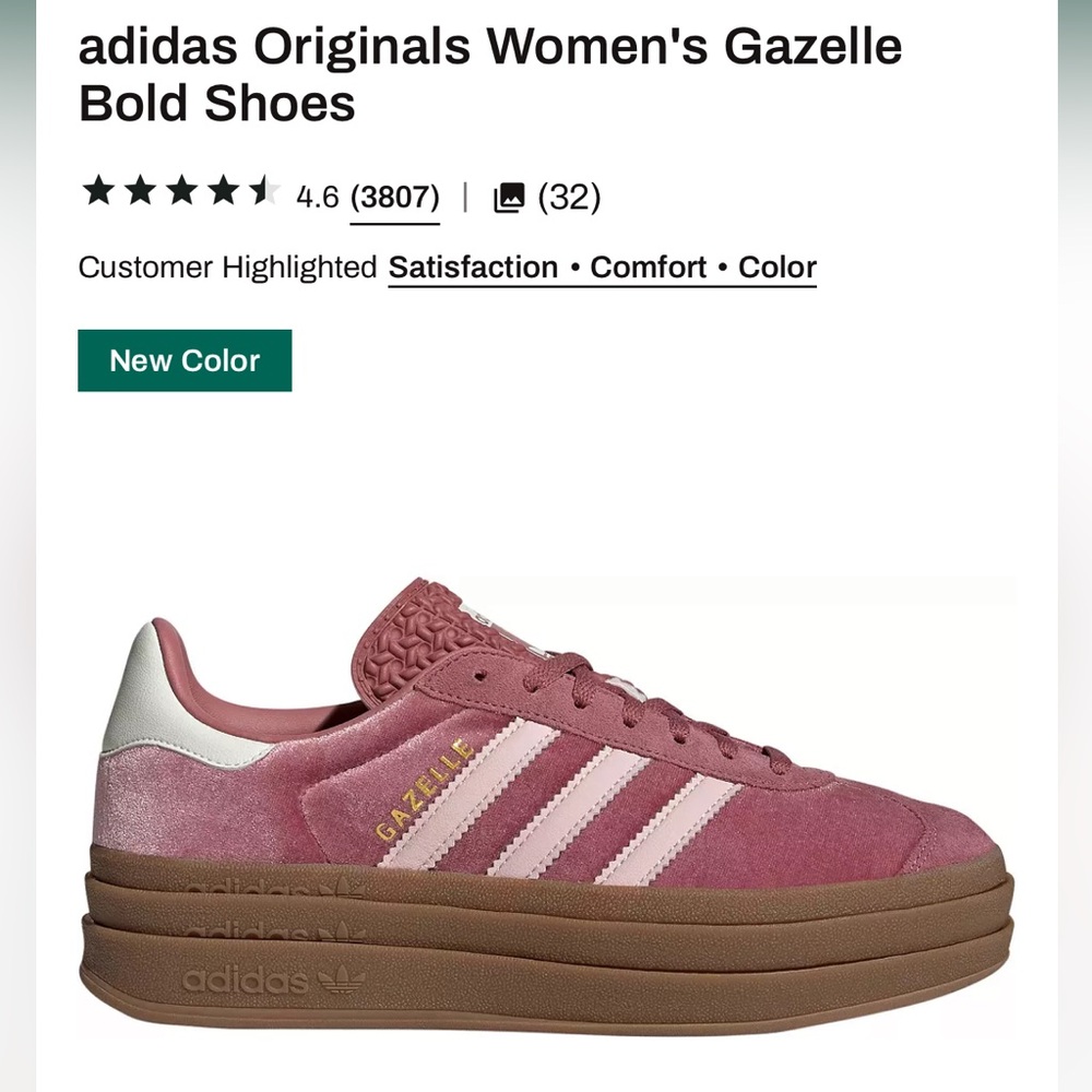 adidas Originals Women's Gazelle Bold Shoes